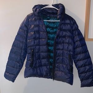 Two toned puffer jacket